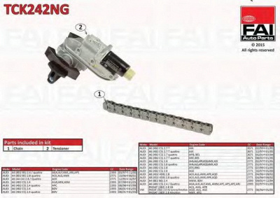 FAI AUTOPARTS tck242ng -  Комплект цели привода распредвала